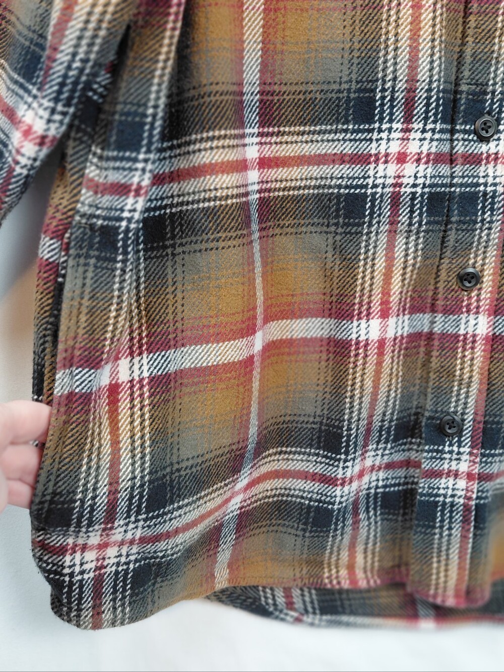 Orvis Heavyweight Flannel Shirt Jacket Men's Size Medium Plaid Pockets - Picture 2 of 6